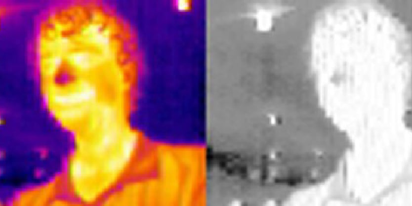 Immagine termica Lepton per la ricerca di persone
