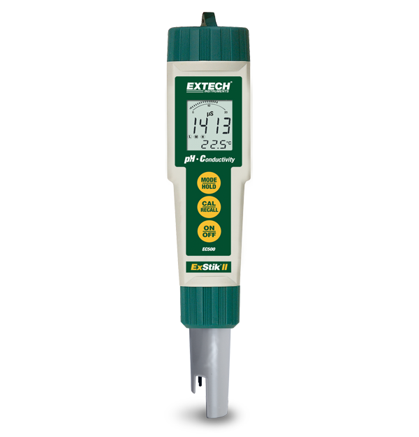 Extech EC500: ExStik&reg; II misuratore resistente all’acqua di pH/conduttività