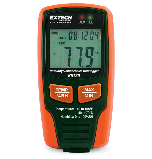 Extech RHT20 Registratore dati di umidità e temperatura.